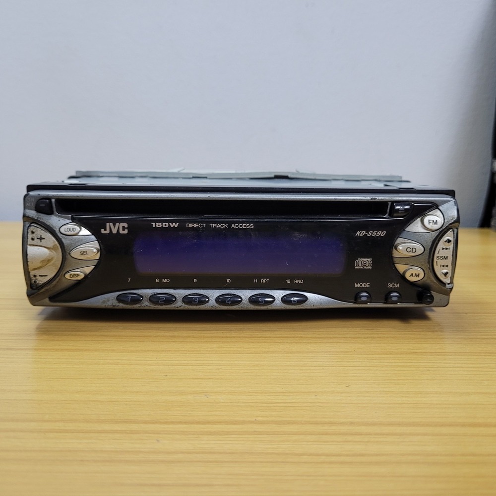 JVC AM/FM CD PLAYER CAR STEREO KD-S590 - TESTED (WBP018505)